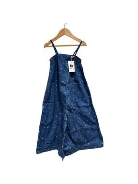 MAED FOR MINI Blue Jumpsuit with Cherry Accents - size 6
